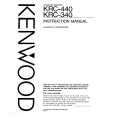 KENWOOD KRC340 Owner's Manual cover photo