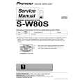 PIONEER S-W80S-J/MLXTW Service Manual cover photo