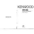 KENWOOD DPX500 Owner's Manual cover photo