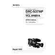 SONY DXC537AP Service Manual cover photo
