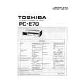 TOSHIBA PCE70 Service Manual cover photo