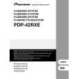 PIONEER PDP-42RXE/WVXPL Owner's Manual cover photo