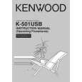 KENWOOD K-501USB Owner's Manual cover photo