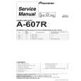PIONEER A607R Service Manual cover photo