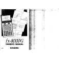 CASIO FX8000G Owner's Manual cover photo