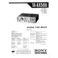 SONY TAAX500 Service Manual cover photo