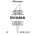 PIONEER DV-646A Owner's Manual cover photo