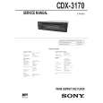 SONY CDX3170 Service Manual cover photo