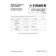 FISHER CRW223 Service Manual cover photo
