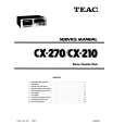 TEAC CX-210 Service Manual cover photo