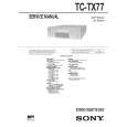 SONY TCTX77 Service Manual cover photo