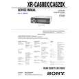SONY XRCA620X Service Manual cover photo