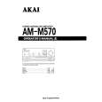 AKAI AM-M570 Owner's Manual cover photo