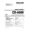 TEAC CD-A500 Service Manual cover photo