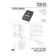 SONY TCDD3 Service Manual cover photo