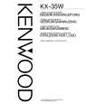 KENWOOD KX35W Owner's Manual cover photo