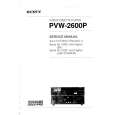 SONY PVW2600P VOLUME 1 Service Manual cover photo