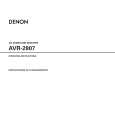 DENON AVR2807 Owner's Manual cover photo