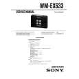 SONY WMEX633 Service Manual cover photo