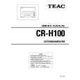 TEAC CRH100 Service Manual cover photo