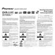 PIONEER DVR-112C/KBXV/5 Owner's Manual cover photo