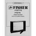 FISHER FTS777/2 Service Manual cover photo