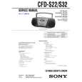 SONY CFDS22 Service Manual cover photo