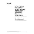 SONY CCUTX7P VOLUME 2 Service Manual cover photo