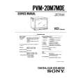 SONY PVM20M7MDE Service Manual cover photo
