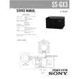 SONY SSGX3 Service Manual cover photo