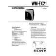 SONY WM-EX21 Service Manual cover photo