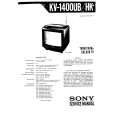 SONY KV1400E Service Manual cover photo