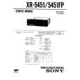 SONY XR5451/FP Service Manual cover photo