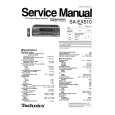 TECHNICS SAEX510GC/GK/GN Service Manual cover photo