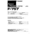 PIONEER F757 Service Manual cover photo