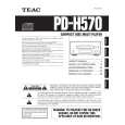 TEAC PD-H570 Owner's Manual cover photo