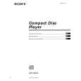 SONY CDP-CE545 Owner's Manual cover photo