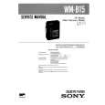 SONY WMB15 Service Manual cover photo