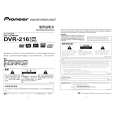 PIONEER DVR-216CHE/BXV/C5 Owner's Manual cover photo