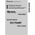 PIONEER DEH-P940MP Owner's Manual cover photo