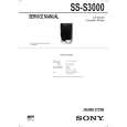 SONY SSS3000 Service Manual cover photo