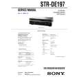 SONY STRDE197 Owner's Manual cover photo