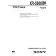 SONY XR5800RV Service Manual cover photo