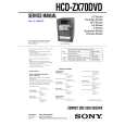 SONY HCDZX70DVD Service Manual cover photo