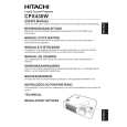 HITACHI CPX430W Owner's Manual cover photo