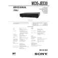 SONY MDSJE530 Service Manual cover photo