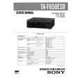 SONY TAF650ESD Service Manual cover photo