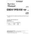 PIONEER DEH-P545-W Service Manual cover photo