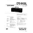 SONY CFSW430L Service Manual cover photo