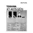 TOSHIBA KT4075 Service Manual cover photo